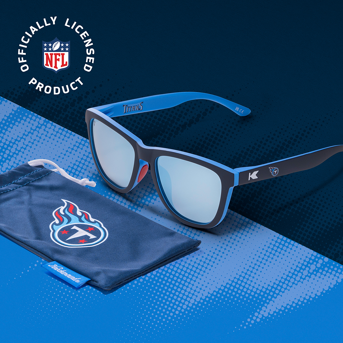 Tennessee Titans Premiums Sport Officially Licensed Knockaround Sunglasses