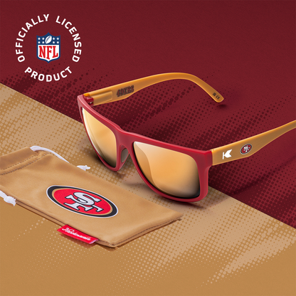 San Francisco 49ers Torrey Pines Sport Officially Licensed Knockaround Sunglasses