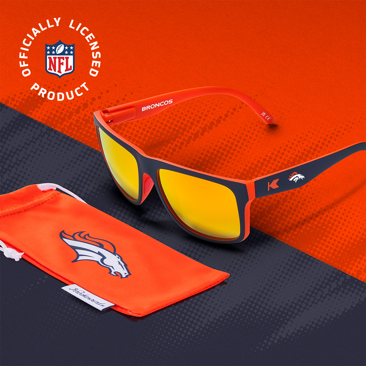 Denver Broncos Torrey Pines Sport Officially Licensed Knockaround Sunglasses