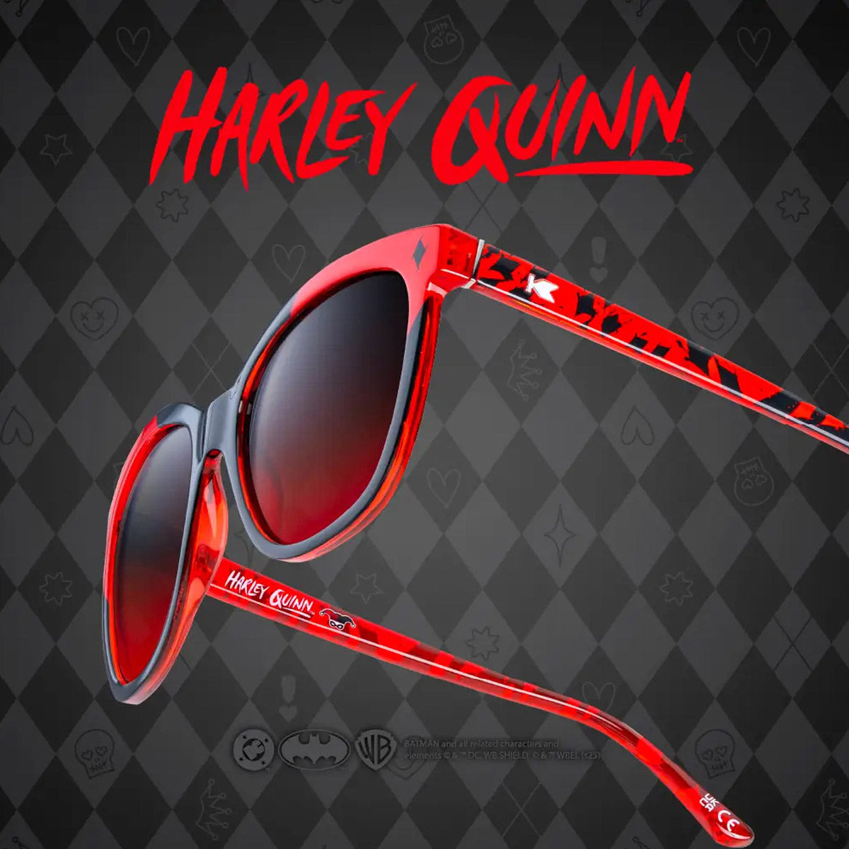 Harley Quinn Deja Views Officially Licensed Knockaround Sunglasses