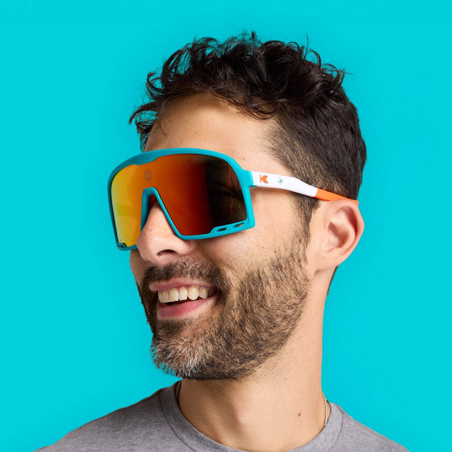 Miami Dolphins Campeones Officially Licensed Knockaround Sunglasses