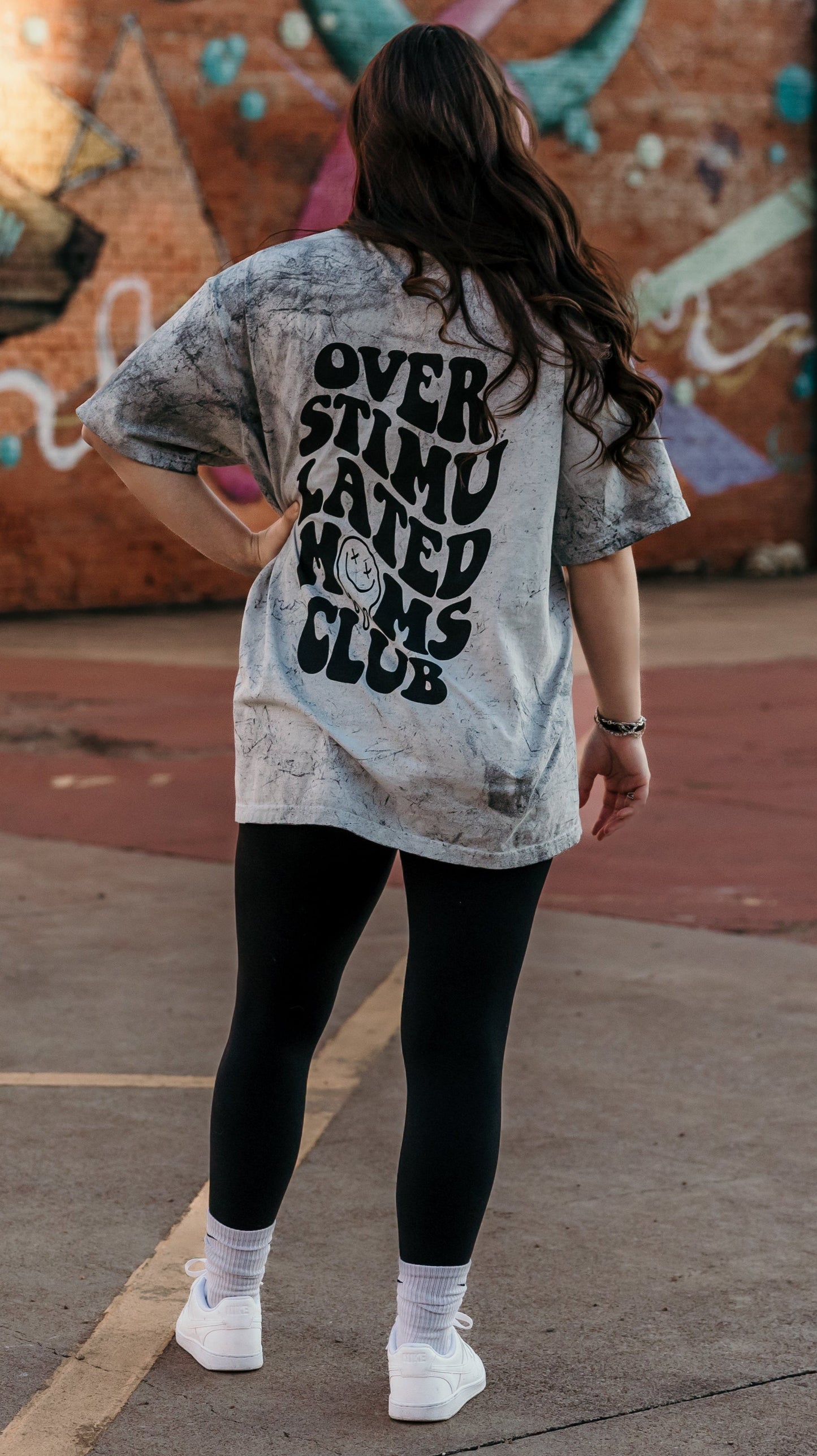 Overstimulated Moms Club Graphic Tee Womens T Shirt or Crewneck Sweatshirt