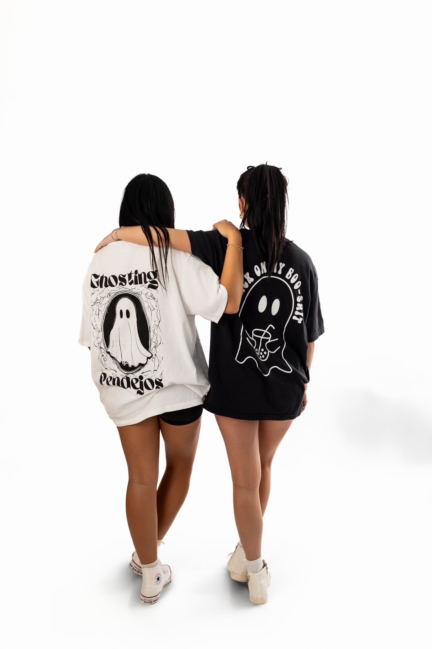 Ghosting Pendejos (Males) Graphic Tee Womens T Shirt