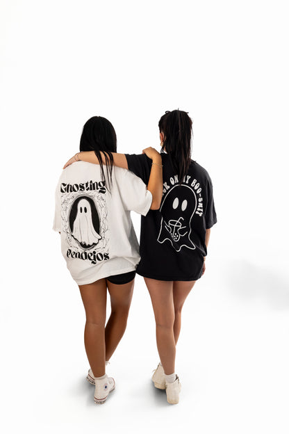 Ghosting Pendejos (Males) Graphic Tee Womens T Shirt