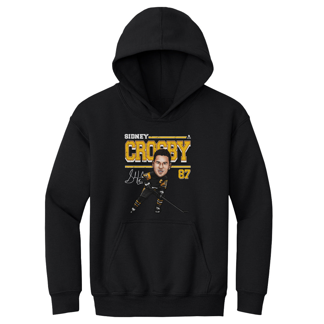 Sidney Crosby Pittsburgh Cartoon WHT