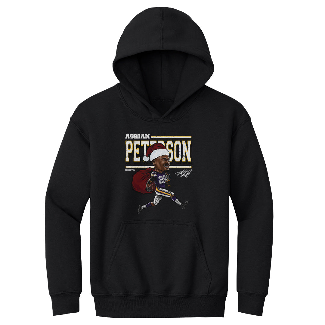 Adrian Peterson Minnesota Cartoon Santa Hat WHT