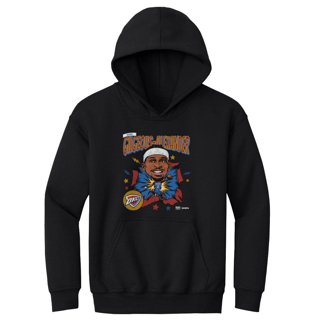 Shai Gilgeous-Alexander Oklahoma City Thunder Caricature Retro WHT