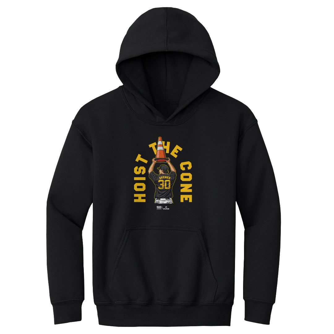 Paul Skenes Pittsburgh Hoist The Cone WHT