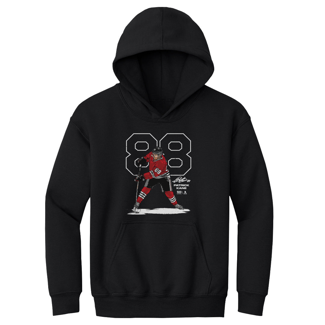 Patrick Kane Chicago Outline WHT