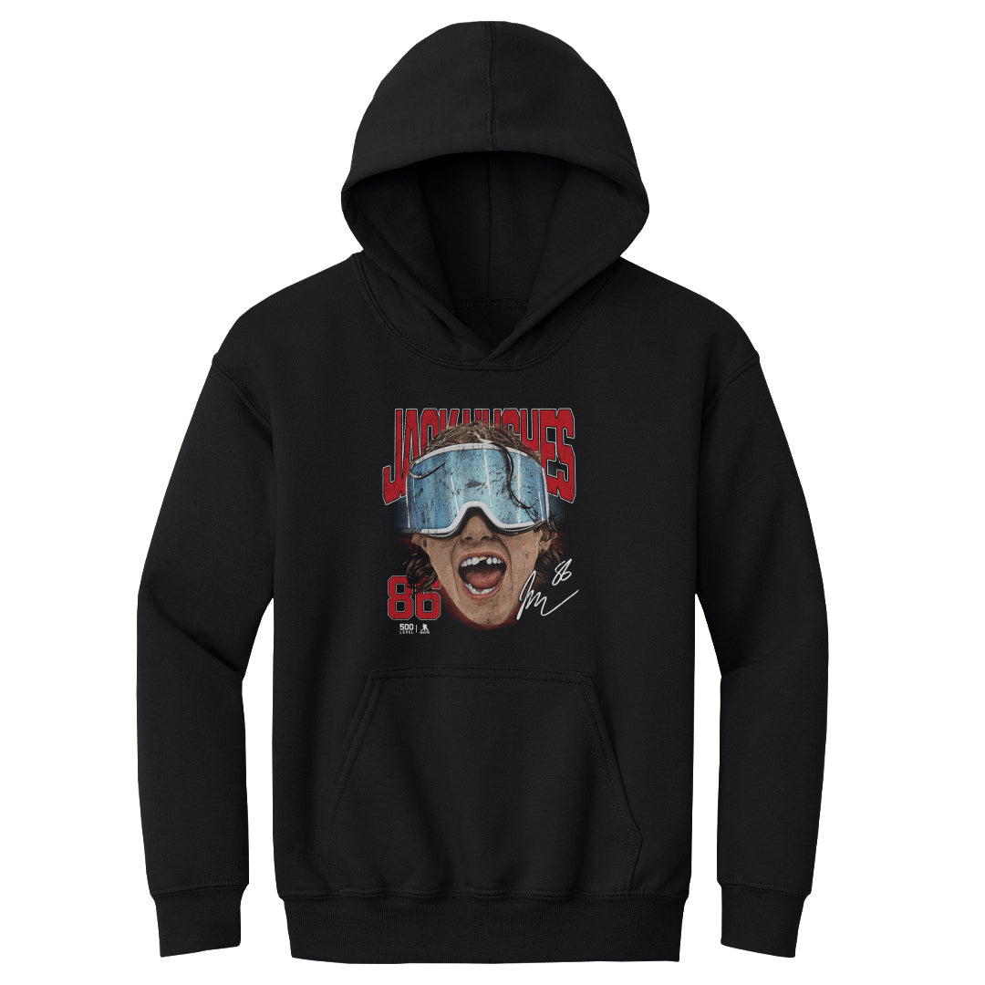 Jack Hughes New Jersey Goggles WHT