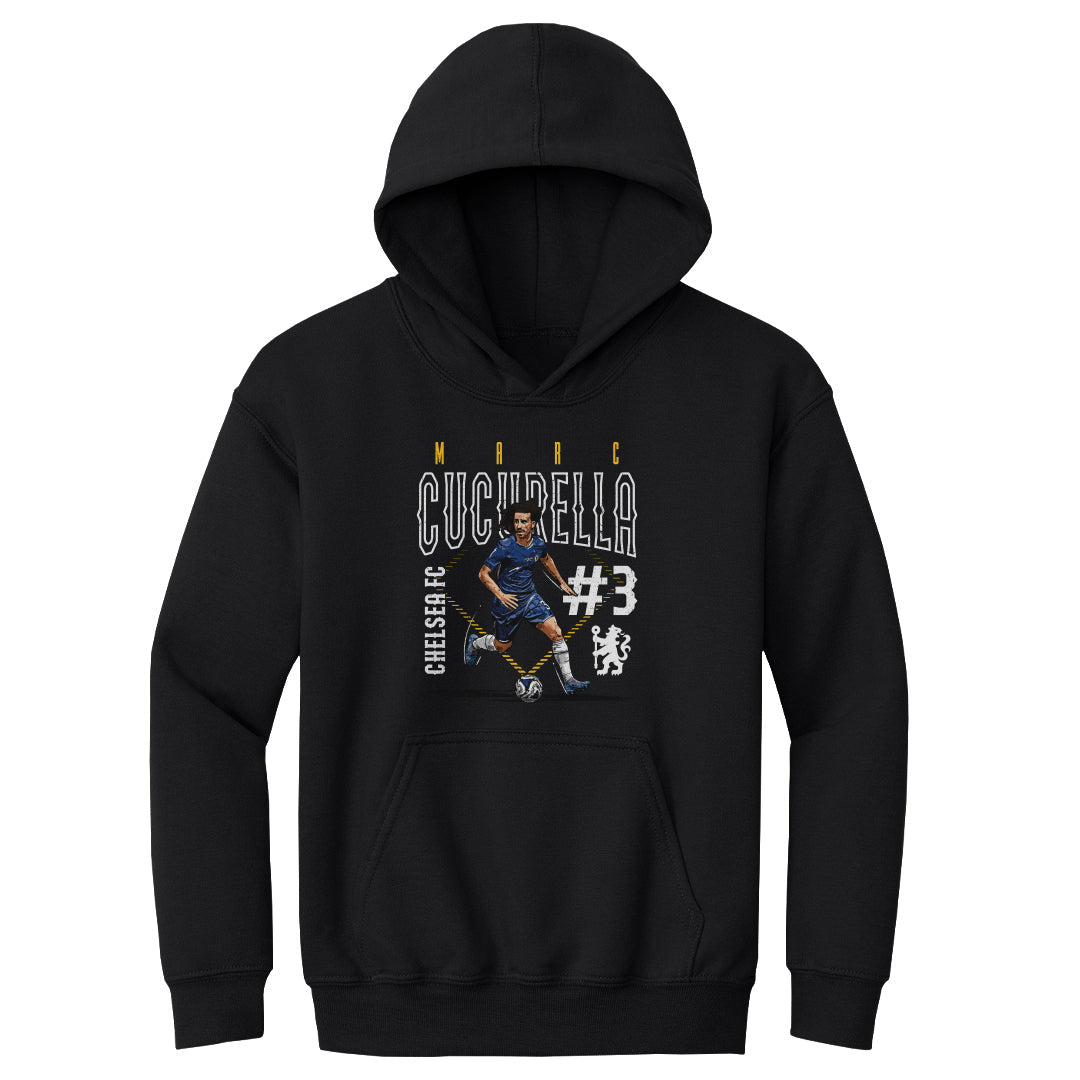 Marc Cucurella Chelsea FC Outline Number WHT