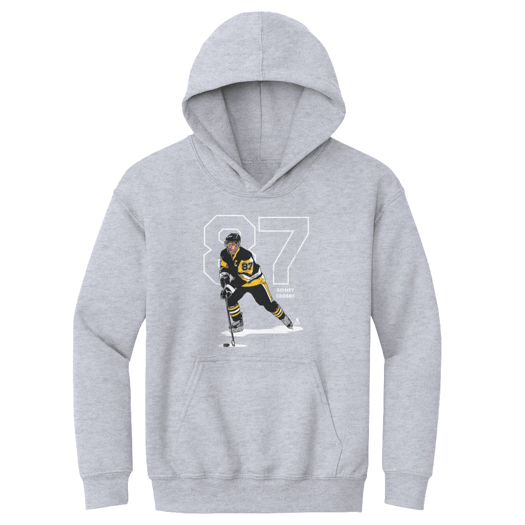 Sidney Crosby Outline W WHT
