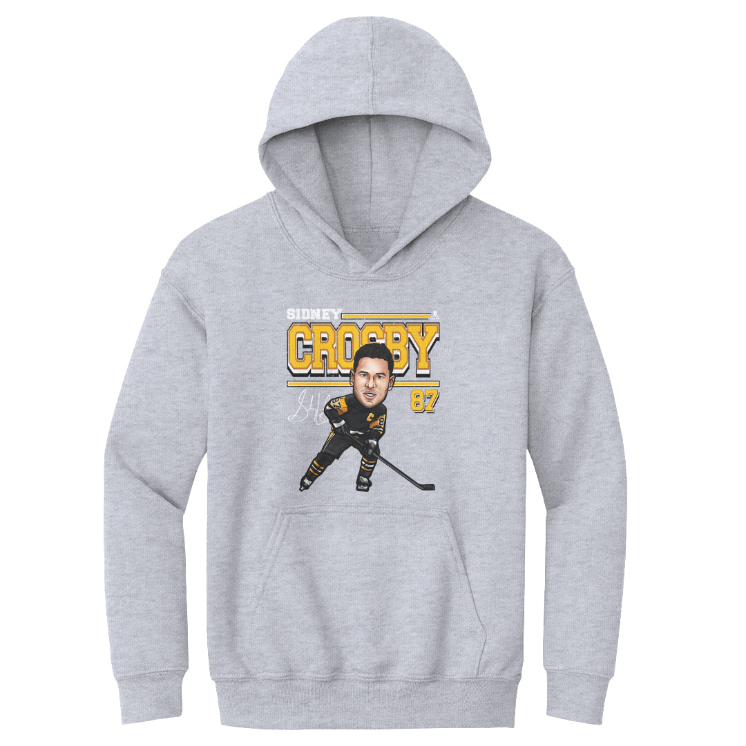 Sidney Crosby Pittsburgh Cartoon WHT