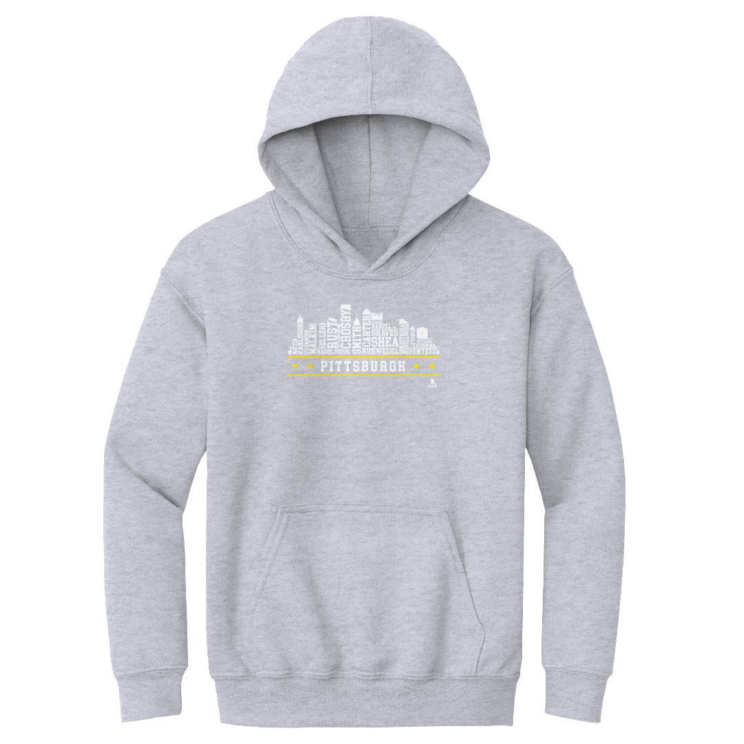 Pittsburgh Hockey Roster Skyline 23 WHT