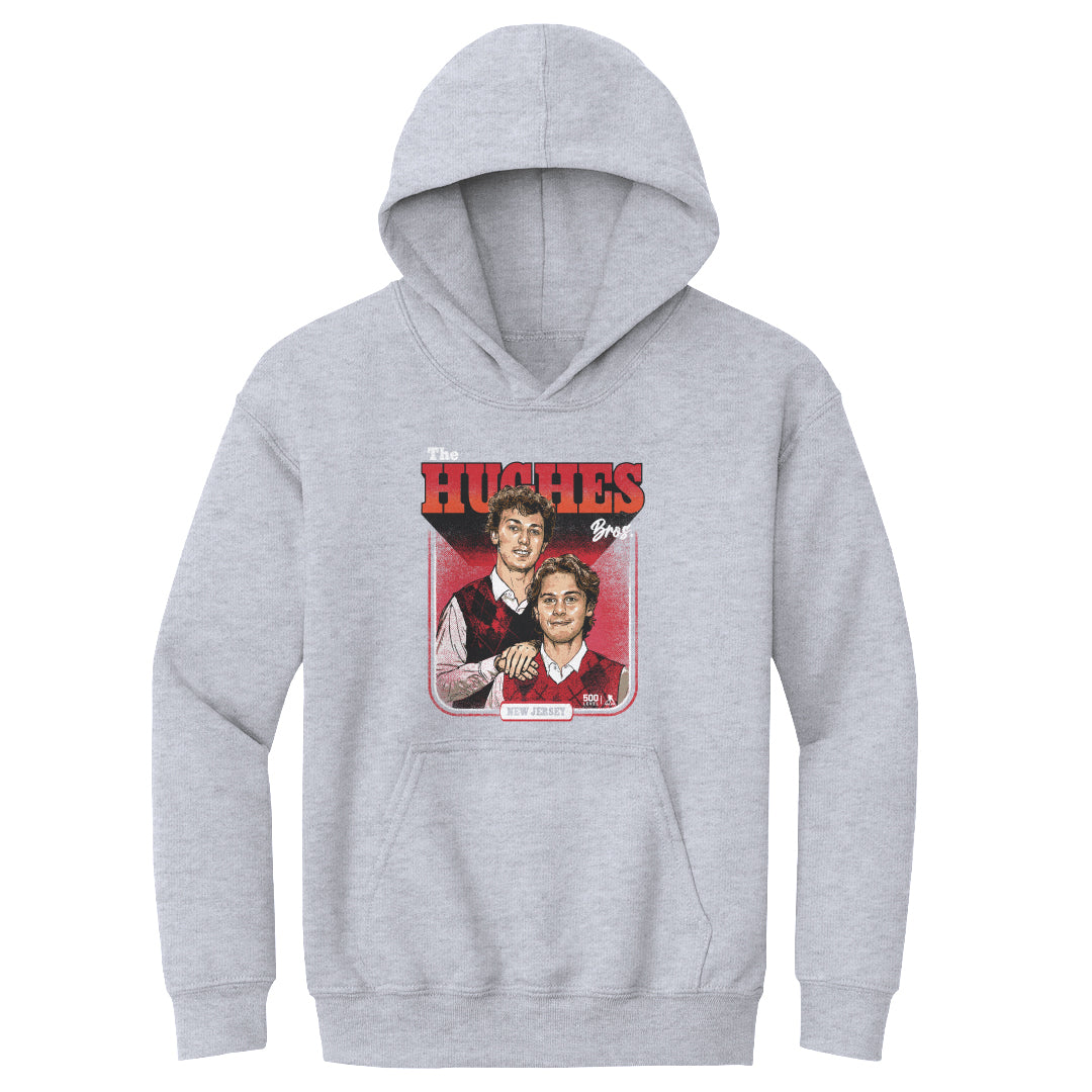 Luke Hughes & Jack Hughes New Jersey Step Brothers WHT