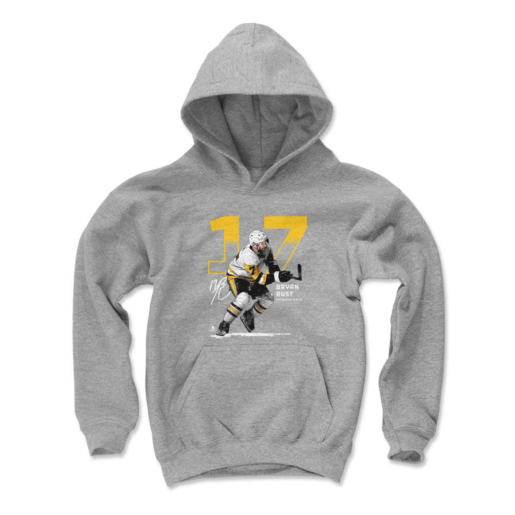 Bryan Rust Pittsburgh Outline WHT