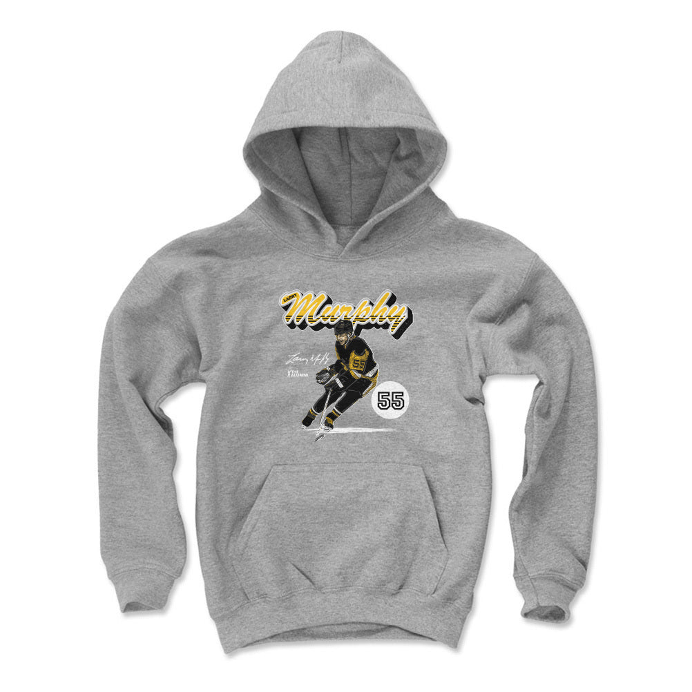 Larry Murphy Pittsburgh Retro Script WHT