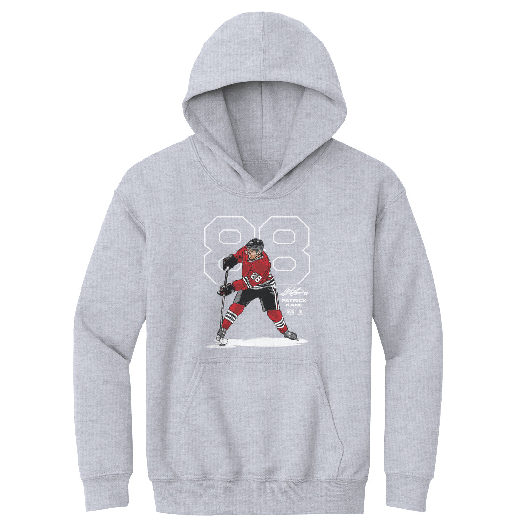 Patrick Kane Chicago Outline WHT