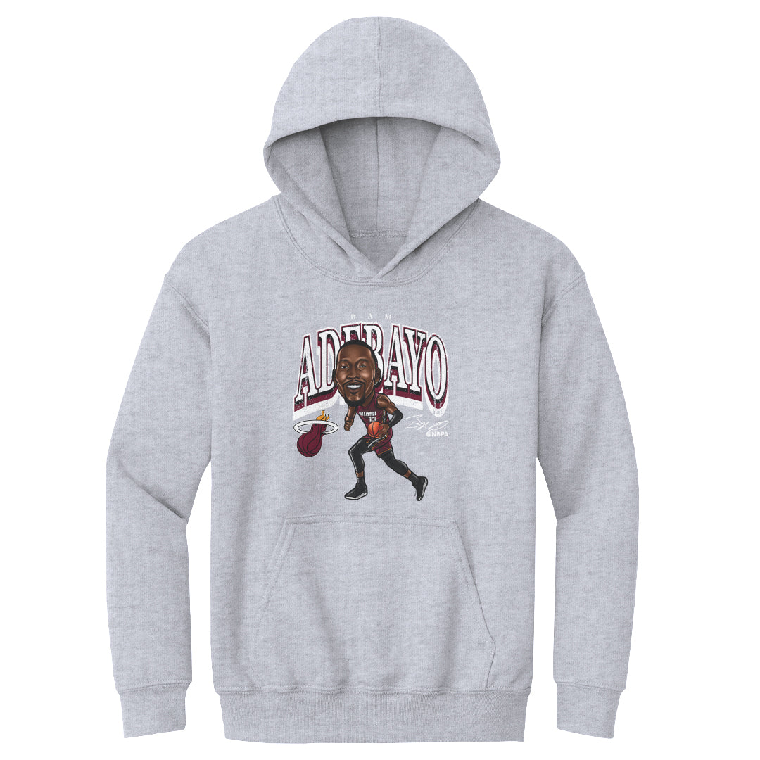 Bam Adebayo Miami Heat Cartoon WHT