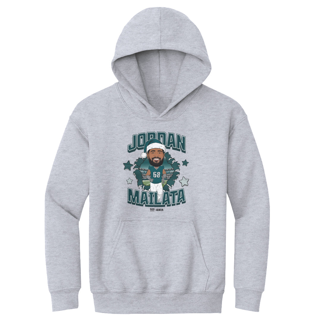 Jordan Mailata Philadelphia Santa Hat WHT