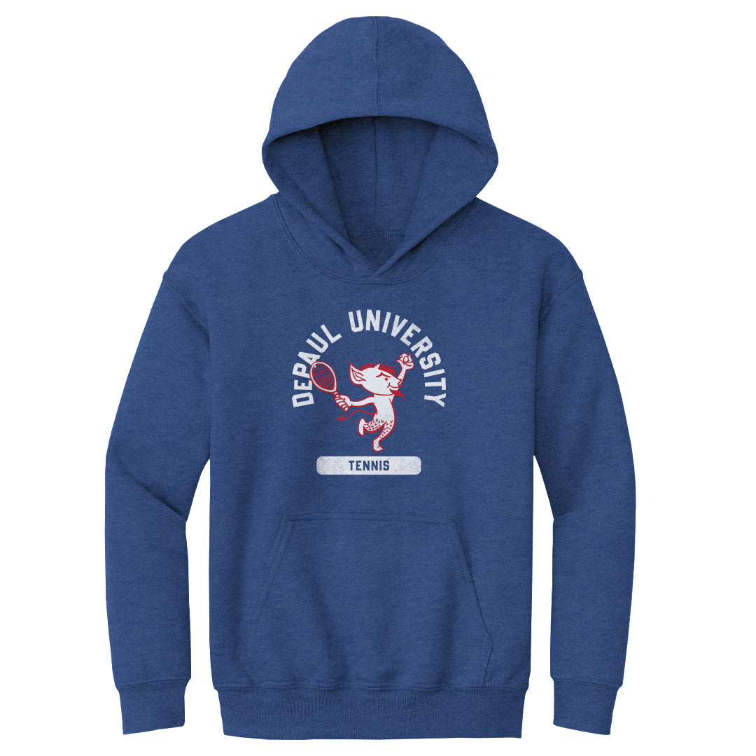DePaul Blue Demons Mascot Tennis WHT