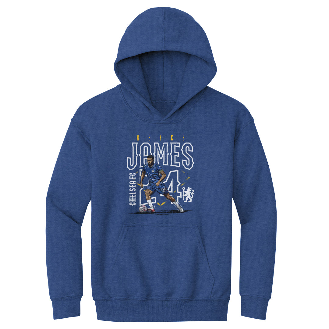 Reece James Chelsea FC Outline Number WHT