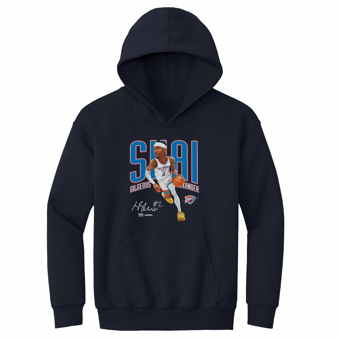 Shai Gilgeous-Alexander Oklahoma City Thunder Caricature WHT