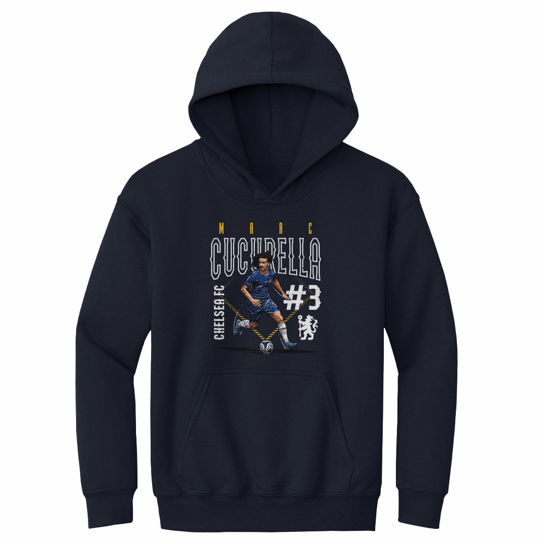 Marc Cucurella Chelsea FC Outline Number WHT