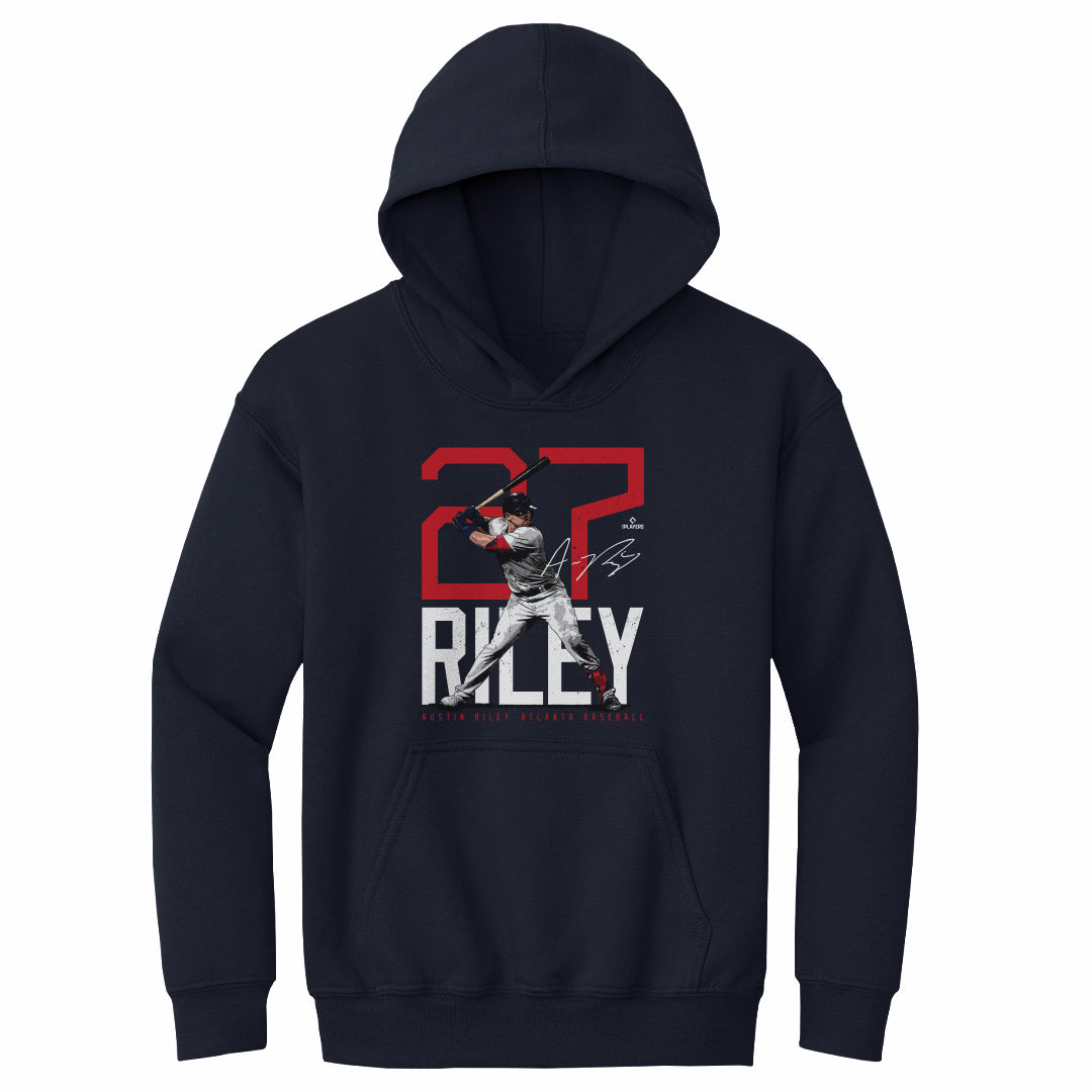 Austin Riley Atlanta Bold Number WHT