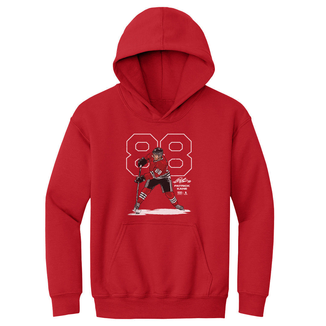 Patrick Kane Chicago Outline WHT