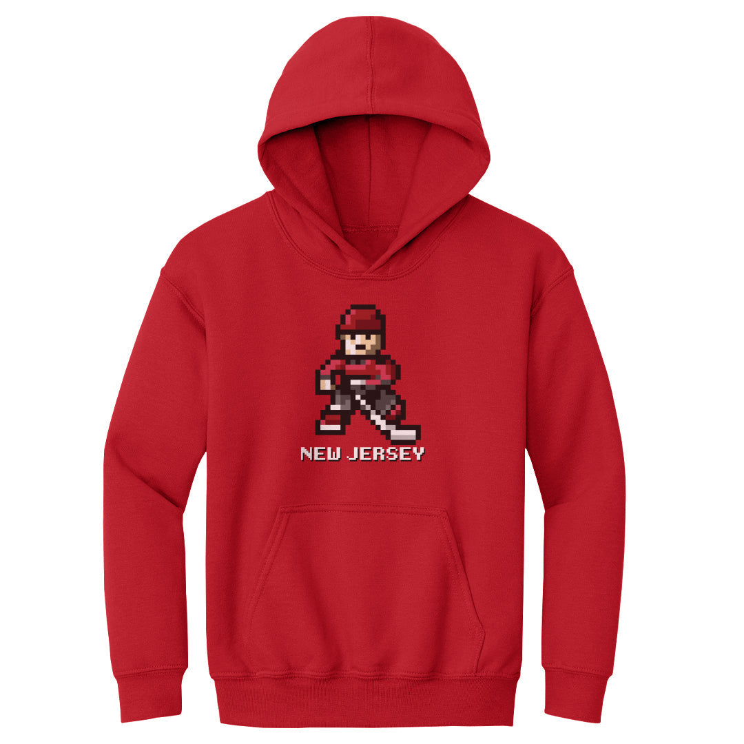 New Jersey Hockey 8-bit WHT