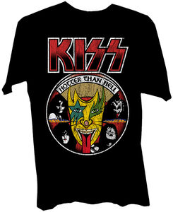 KISS KISS Hotter Than Hell, 1974 LP, ShortSleeve Unisex T-shirt Small Mens T Shirt