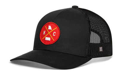 Kansas City Trucker Haka Hat Red Gold KC X Haka Hat Black Snapback