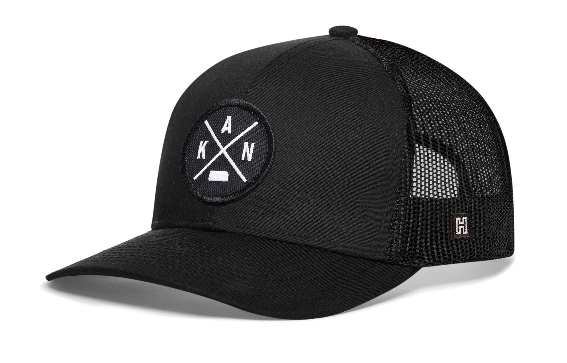Kansas Trucker Haka Hat Black KAN X Snapback