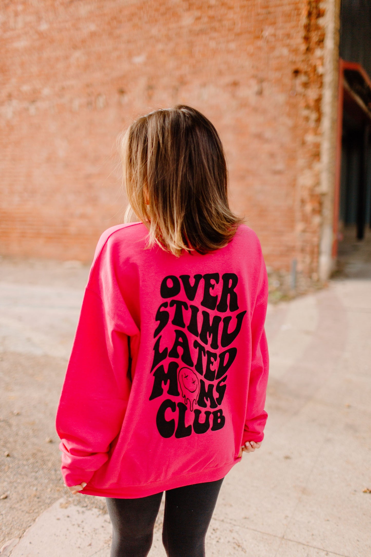 Overstimulated Moms Club Graphic Tee Womens T Shirt or Crewneck Sweatshirt