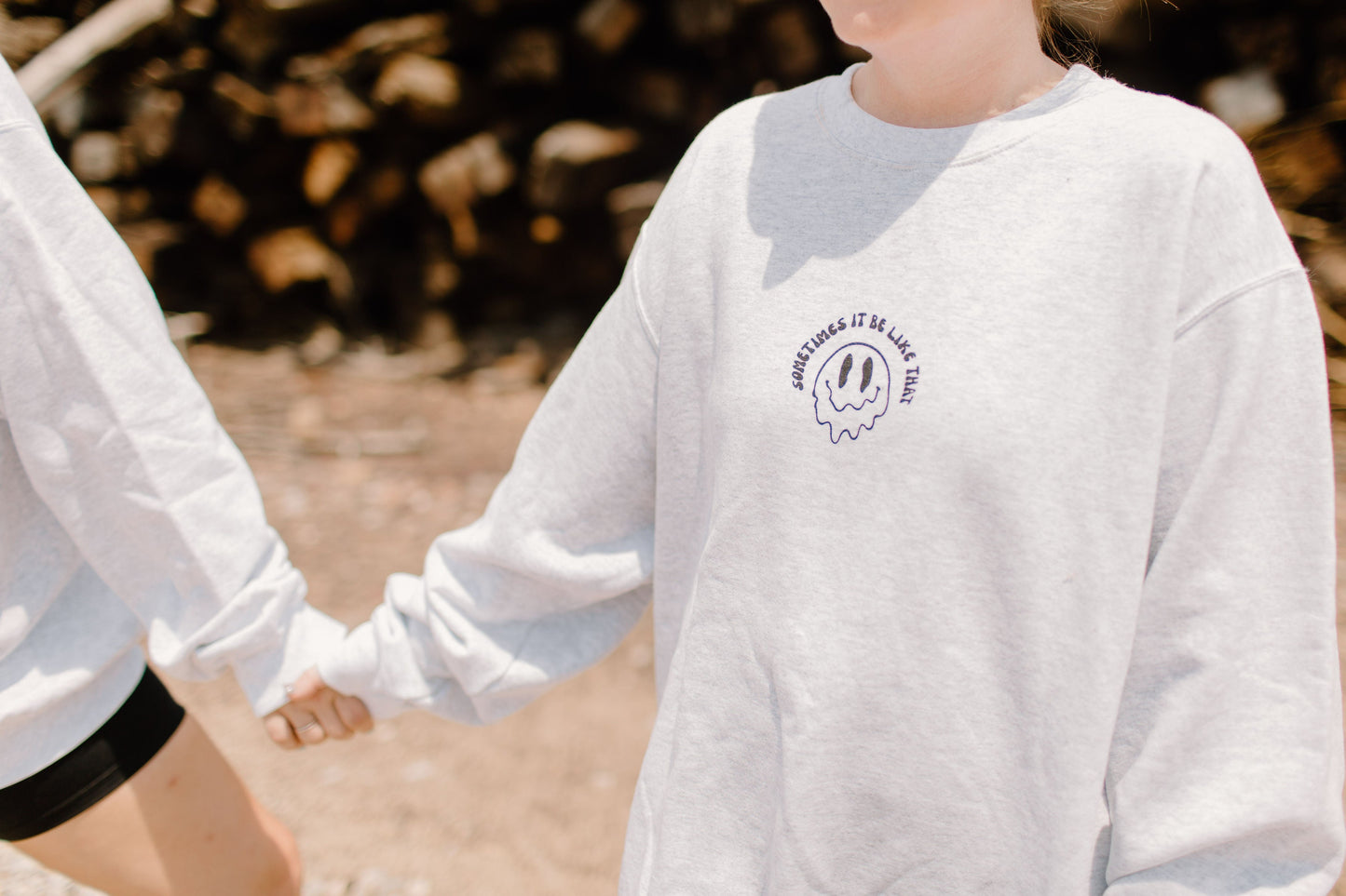 Sometimes It Be Like That Womens Crewneck Sweatshirt White