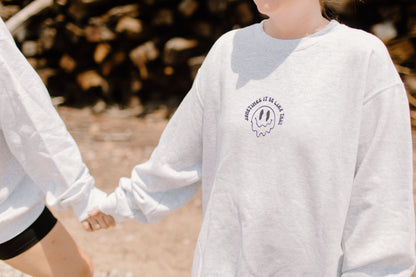 Sometimes It Be Like That Womens Crewneck Sweatshirt White