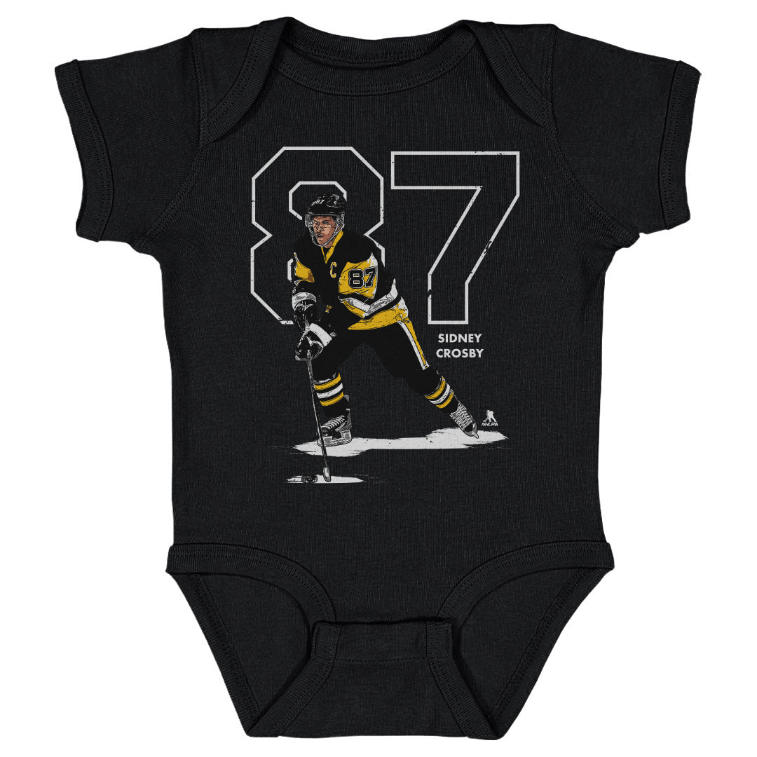 Sidney Crosby Outline W WHT