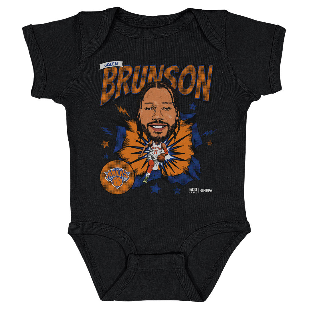 Jalen Brunson New York Knicks Caricature Retro WHT