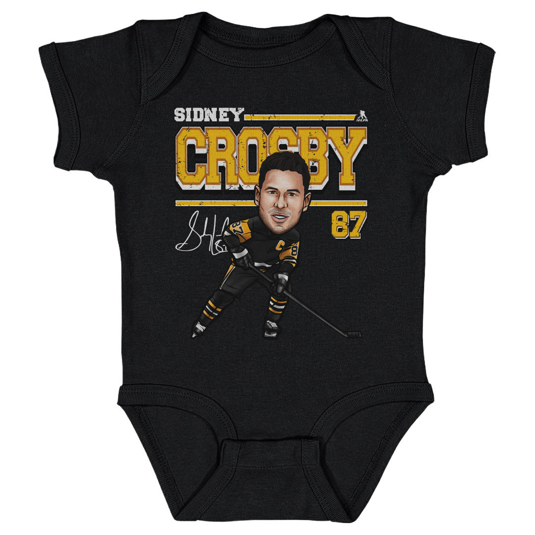Sidney Crosby Pittsburgh Cartoon WHT