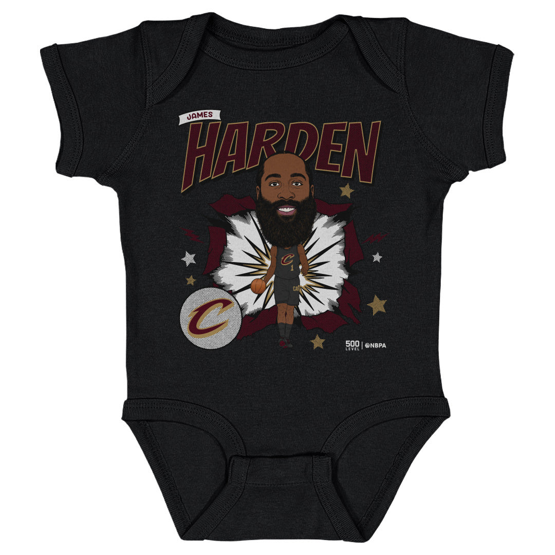 James Harden Cleveland Cavaliers Caricature WHT