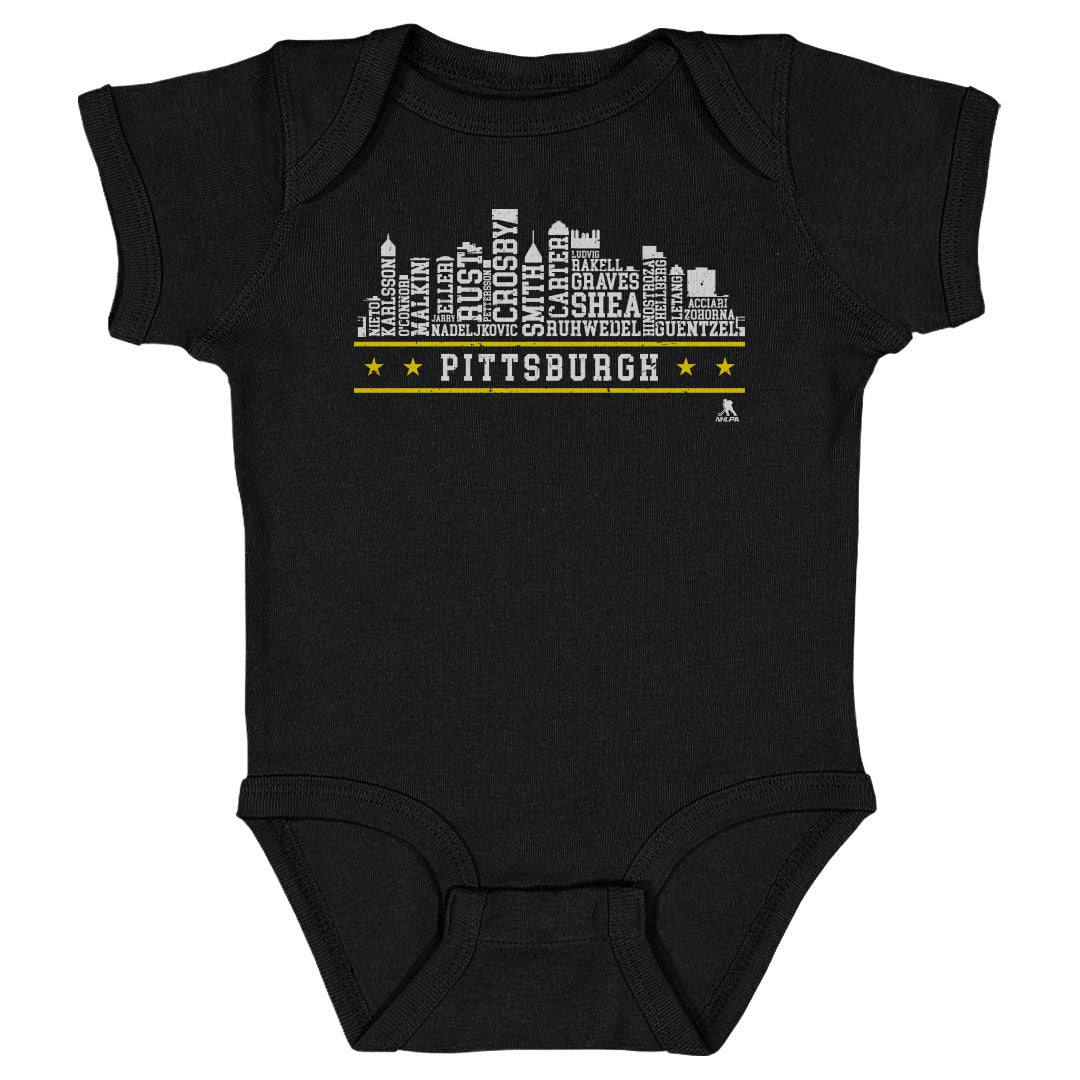 Pittsburgh Hockey Roster Skyline 23 WHT