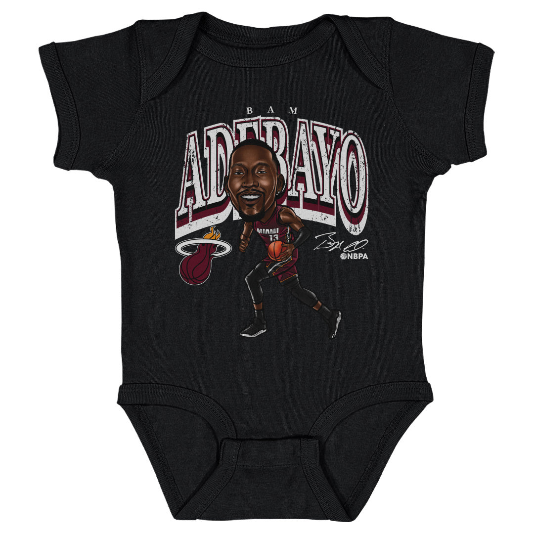 Bam Adebayo Miami Heat Cartoon WHT