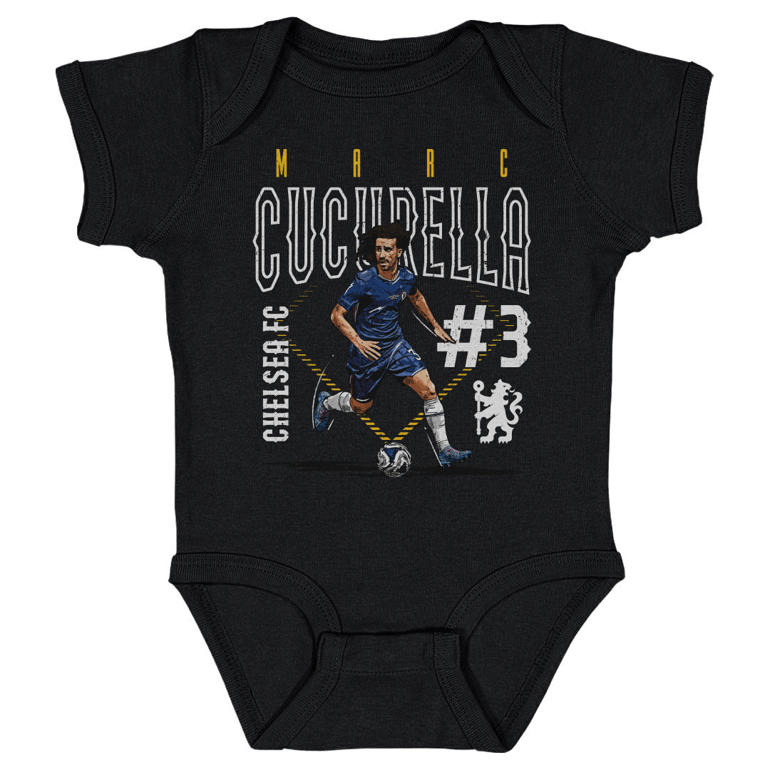Marc Cucurella Chelsea FC Outline Number WHT