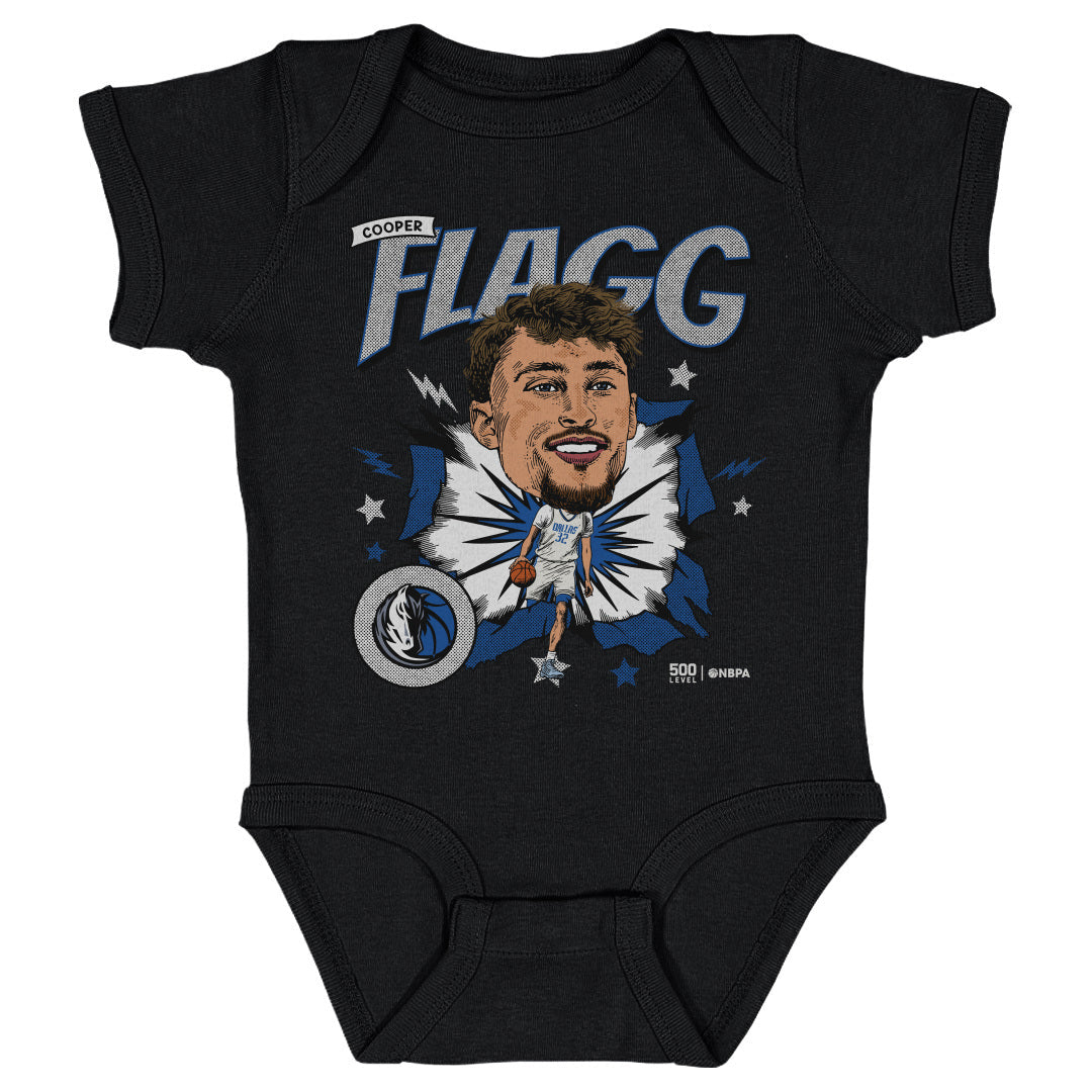 Cooper Flagg Dallas Mavericks Caricature WHT