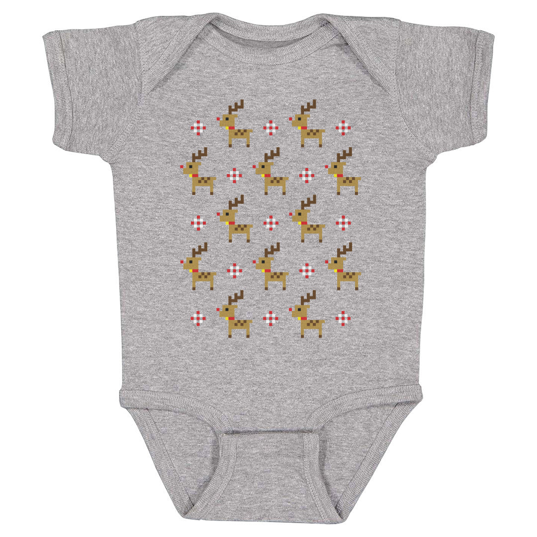 Christmas 8-bit Reindeer WHT