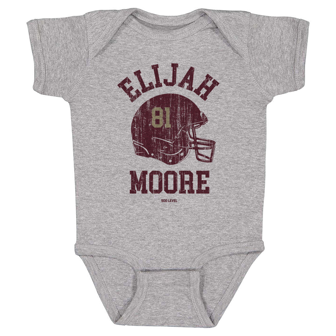 Elijah Moore College Helmet Font