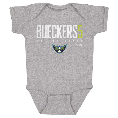 Paige Bueckers Dallas Wings Elite WHT Kids Infant Baby Romper 500 Level Officially Licensed Fan Gear