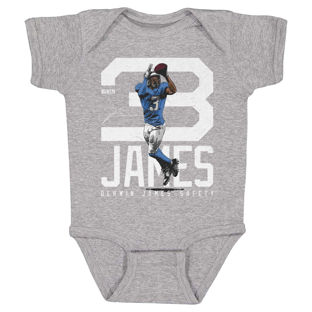 Derwin James Los Angeles C Bold Number WHT