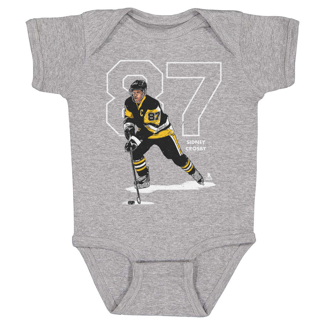 Sidney Crosby Outline W WHT